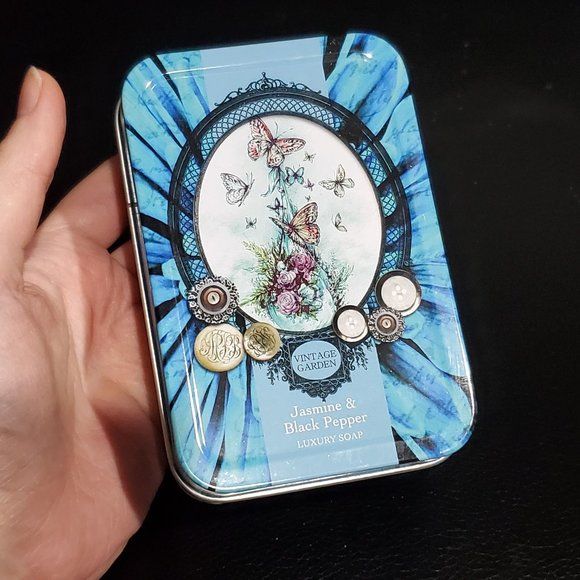 Vintage Garden Jasmine & Black Pepper Luxury Soap - Picture 4 of 5